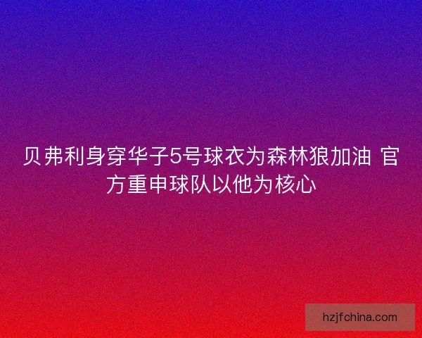 贝弗利身穿华子5号球衣为森林狼加油 官方重申球队以他为核心 贝弗利身穿华子5号球衣为森林狼加油 官方重申球队以他为核心